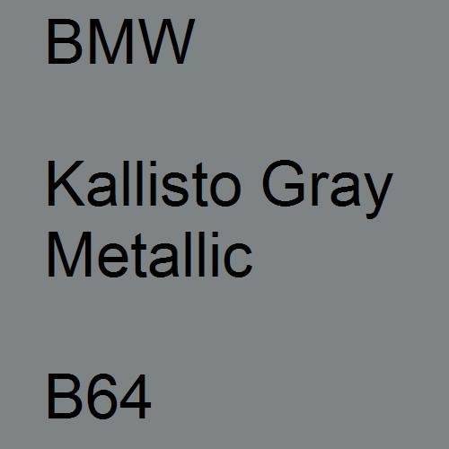 BMW, Kallisto Gray Metallic, B64.